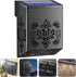 Solar Powered LED Fence Post Lights Outdoor Wall Lamp with Hollow Pattern Garden Patio Deck Lighting for Pathways