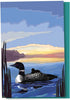 Tree-Free Greetings EcoNotes Notecard Set - 12 Count Loon Lake, 4 x 6 Inches with Envelopes