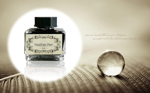 Black Calligraphy Ink, No Carbon No Blocking Fountain Pen Ink for Feather Pen, Quill Pen, Dip Pen, 15ml