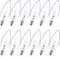 MEQIQTEK E12 60 Watt Incandescent Candle Light Bulbs, Chandelier Light Bulbs for Ceiling