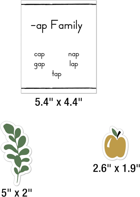 Carson Dellosa 52-Piece Farmhouse Manuscript Alphabet & Number Line Bulletin Board Set, Phonics Posters, Modern