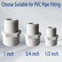 10Pcs PVC Male Adapter Pipe Fitting, 1 inch NPT Male Thread Connector for Plumbing Water Line