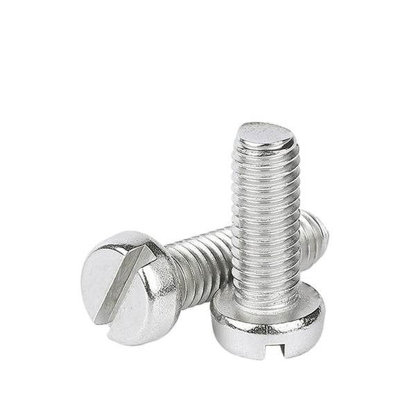 Generic 100pcs/lot A2-70 Stainless Steel GB65 Slotted Cap Head Slot Column Round Cheese