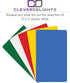 CleverDelights 3" 5" 100 Pack 3x5 Inch White Plastic Cards - x - - Waterproof Heavy Duty Card