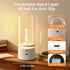 1800K 4-Level White Bedside Lamp with USB-C Cordless Charging, Warm Touch Table Lamp, Eye-Caring Energy-Efficient Small
