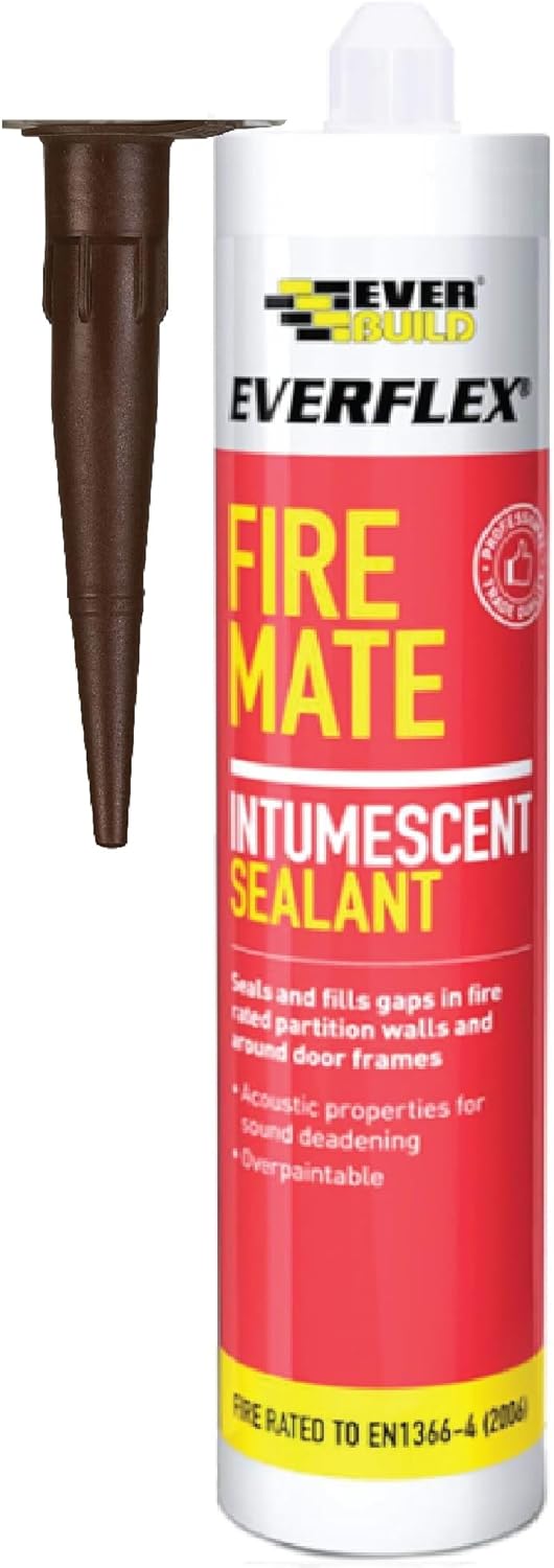 FIREMATEBN Fire Mate Sealant, Brown, 295 ml by EveRBUILD