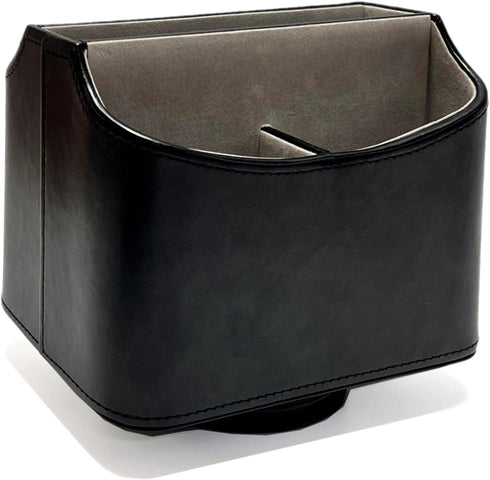 UnionBasic Rotating Desk Organizer, 360 Degree Spinning Caddy, Black