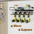 (1 4 AZERPIAN Tool Organizer Heavy Duty Power Wall Mount for Drill and Cordless Tools Heavy Duty Rack for Garage