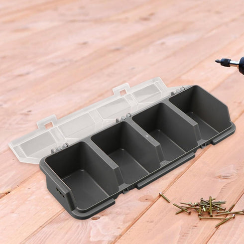 Fxzqgnh Screw Organizer Storage Container Container Suitcase Drinkable Garage with Lid Hardware Storage Box for Nuts