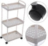 Tofficu Utility Rolling Cart Slim Cart with Wheels Modern Storage Organizer for Kitchen Bathroom Office Multi Shelves