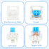 Exircy 50 3 PCS Blue Mechanical Keyboard Switches, Pin Blue Clicky Switches with Switch Puller Waterproof Keyboard