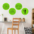 Dry Erase Circle Dots, 12 Pack Whiteboard Table Stickers for Home School Classroom Desks, Removable Wall Decals
