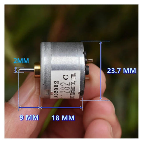 LLCUJVVR 310 5V 6V 6500RPM 24mm 2mm Metal Brush Electronic Starter DC Engine Shaft for Optical Instrument Toy Model