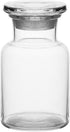 EISCO 125ml Reagent Bottle, Wide Neck with Tight Fitting Glass Stopper, Soda Glass Labs