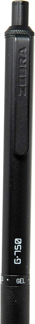 Zebra Pen G-750 Retractable Gel Pen, Black Brass Barrel, Medium Point, Black Ink, 1-Pack, Model Number: 49811