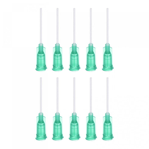 uxcell 10 Pcs 18G Plastic Dispensing Needles, 1" PP Glue Needle Tube Blunt Luer Lock Tips for Liquid Glue Gun