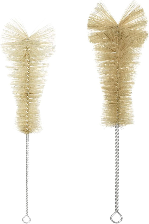 uxcell 3pcs Laboratory Test Tube and 500ml Conical Flask Bristles Cleaning Brush Set