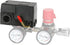 Air Compressor Pressure Switch Replacement LF10-4H, 95-125 PSI Range, 20A Rating, 4-Port