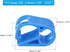 PATIKIL Plastic Tube Tubing Clamps, 5Pcs 1/8" - 5/32" Tube OD Adjustable Precise Flow Control Hose Clamp Clip for Laboratory Pinch Valve, Blue
