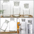 Baluue 250mL Clear Lab Chemicals Bottle, Narrow Mouth Reagent Bottle with Ground Glass Stopper