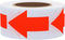 Hybsk Arrow Stickers, 500 Bright Eye-Catching Versatile Labels for Office Marking Plans (Fluorescence Red)