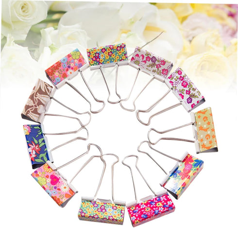 EXCEART 48pcs Paper Binder Clip, File Clips, Dovetail Clip Assorted