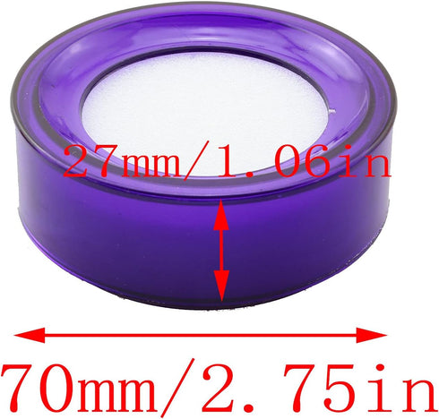 LQ Industrial Finger Wet Sponge, 3PCS Random Color Plastic Round Sponge Cup Moistener for Fingertip