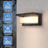 FUPE 24W 3-Color 2200LM IP65 Dimmers 1 Pack Outdoor Lights for House Exterior Lighting Fixtures Adjustable Waterproof