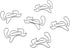 100 Count Squirrel Shaped Paper Clips Great for Paper Clip Collectors or Office Gift - Comes in Round Tin with Lid and Gift Box (Gray) by Butler in the Home