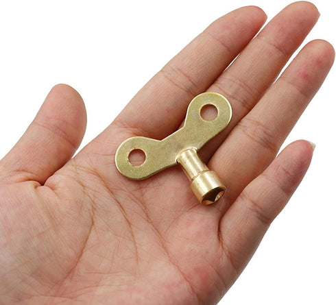Radiator Bleed Key, Solid Brass Plumbing Key for Venting Air in Old Home Radiators and Tools