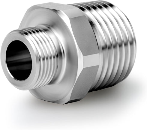TAISHER 5PCS 304 Stainless Steel Reducer Faucet Adapter, 1/2" NPT × 3/8" Compression