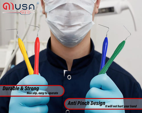 Dental Heat Carrier Plugger Double-Sided No 1/1, Medical-Grade Stainless Steel Endodontics Instruments Spreaders &