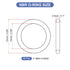 MECCANIXITY Nitrile Rubber O Ring, 0.59" OD, 0.39" ID, 0.1" Width, Black, Pack of 25 for Faucet Plumbing