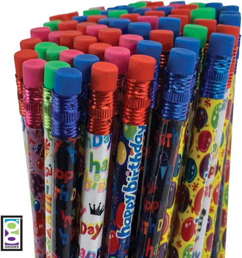 Raymond Geddes Birthday Number 2 Pencils for Kids - Pack of 72