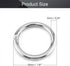 MroMax 8Pcs 201 Stainless Steel O Ring - 1.97" OD x 0.24" Thickness for Hanging Basket Chairs and Plants