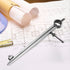 Adjustable Rotating Craft Tool, Wing Divider Line Location Scriber Drawing Compasses for Woodworking Industrial Household(200mm)