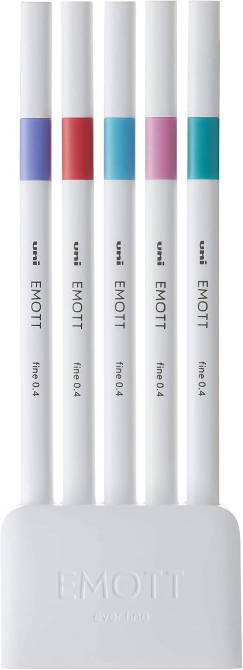 Uniball Emott Fineliner Pen 5 Pack Vintage, Office Supplies, School Supplies, Artist Supplies, Pens, Ballpoint Pen, Colored Pens, Gel Pens, Fine Point, Smooth Writing Pens by OSAMA