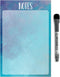Dry Erase Whiteboard Vinyl Sticker Decal for Notes & Reminders by Glassboard Studio, Removable & Reusable (6 x 9 inches)