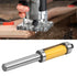 YWBL-WH Milling Cutter - 8mm Shank Pattern Router Bit Double Bearing Flush Trim Woodworking Tool with Anti-kickback