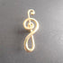 PRETYZOOM Vintage Brass Cabinet Pull Handle for Wardrobe and Drawer, Small Furniture Knob with Note Design, Suitable