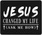 Generic Jesus Changed My Life Christian Cross Mousepad Computer Thick Rubber Overlock Slide