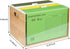 Letter/Legal Bamboo Acrylic File Box Organizer, Decorative Document Crate with Handle for Home Office Desk