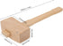 13.8'' Beech Wood Mallet, Manual Ice Hammer, Solid Carpenter Wooden Hammer for Woodworking
