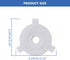 RiseDirectly 10 E27 11mm 7/16 Inch Pcs to Lamp Shade Adapter Ring, White Plastic Lampshade Reducer Converter Washer