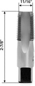 QWORK 1/2" - 14 NPT Pipe Tap, Carbon Steel for Clean and Re-thread Damaged Pipe Threads