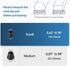 0.75 Inch 8 Heavy Duty Rubber Chair Leg Caps - PCS Non-Slip Furniture Floor Protectors with Metal Inserts for Wood