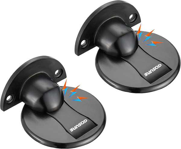 GOSURE Floor Mount Magnet Door Stopper - Invisible Magnetic Door Stop, Magnets Door