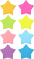 Star Shape Sticky Notes, 8 Color Bright Colorful Self-Sticky Pad, 75 Sheets/Pad