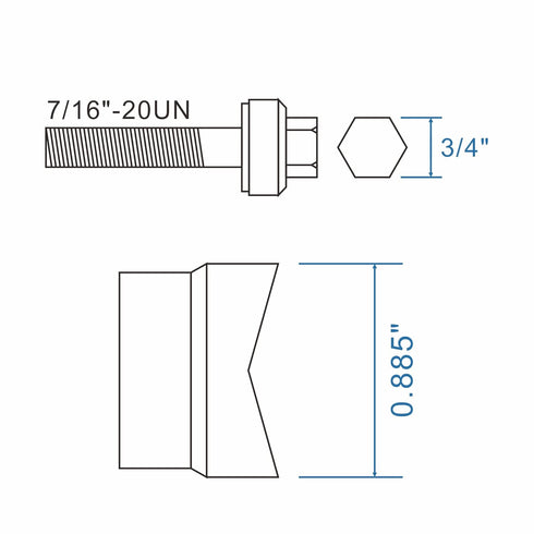 AMZCNC Manual Knockout Punch Kit, Heavy Duty Metal Sheet Conduit Punch Driver Die Set (1/2" Knockout Punch)