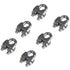 10PCS 1/4 Inch M6 Stainless Steel Wire Rope Cable Clip Clamp